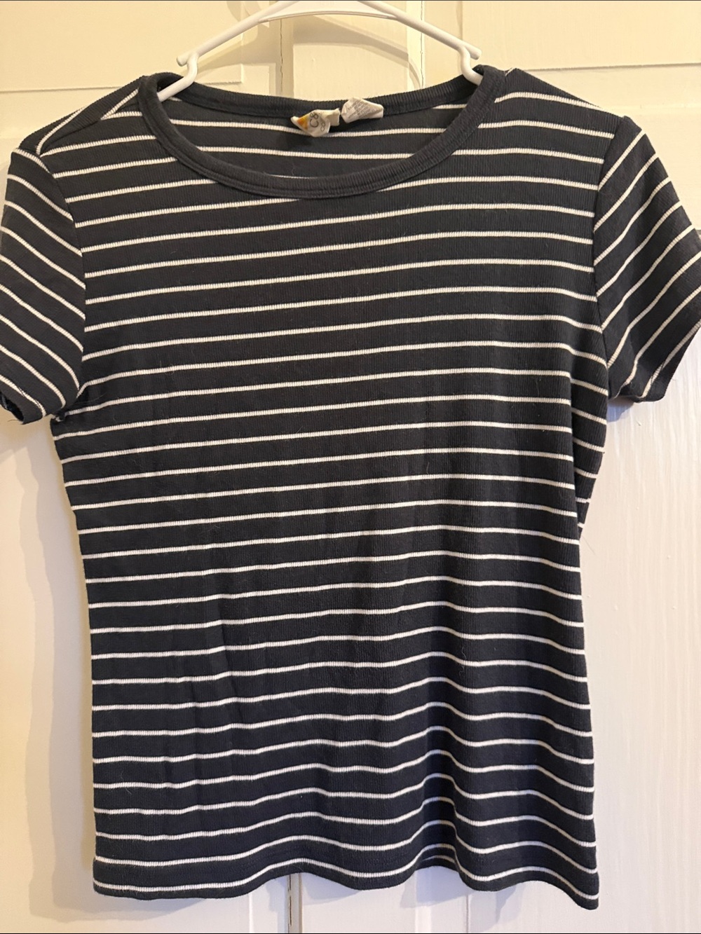 C&C California Navy and White Striped Short-Sleeve Crewneck Tee